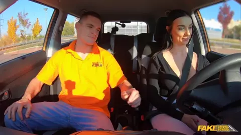 Driving Teacher Cheats With Hot Student Lady Gang